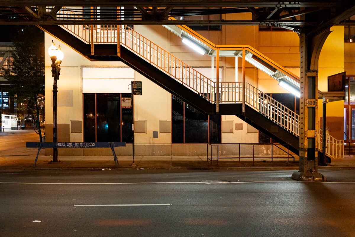 Under the Elevated Tracks, Chicago Loop