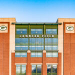 The north side of Lambeau Field in Green Bay, Wisconsin. Home of the NFL's Green Bay Packers.