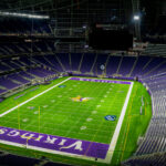 US Bank Stadium in Downtown Minneapolis. Home of the NFL's Minnesota Vikings.