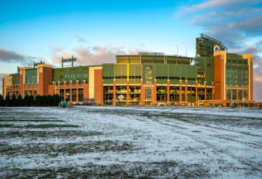 Lambeau Field, home of the Green Bay Packers.