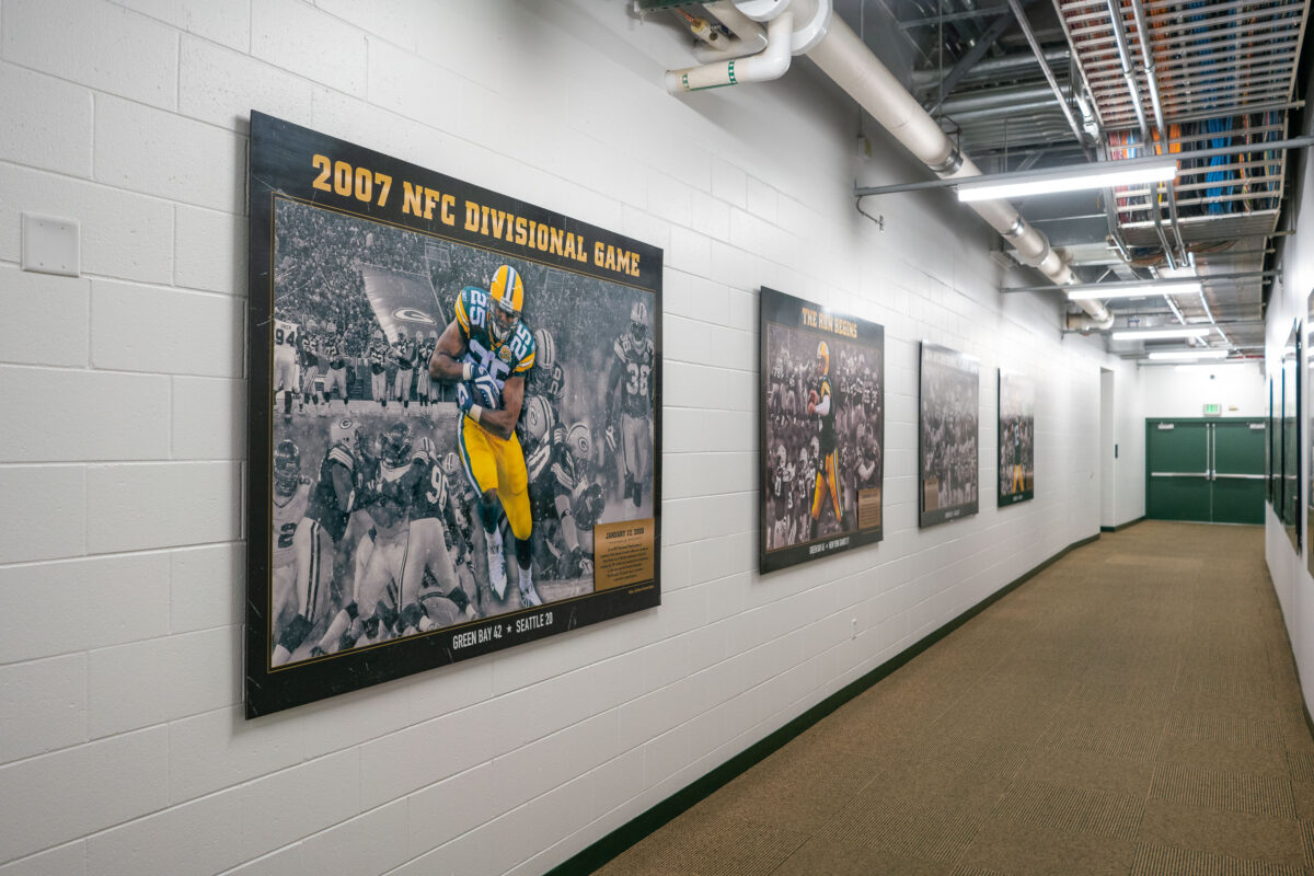Players Hallway at Lambeau Field