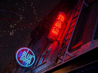 Blue Door Pub, Minneapolis, During November Snowstorm