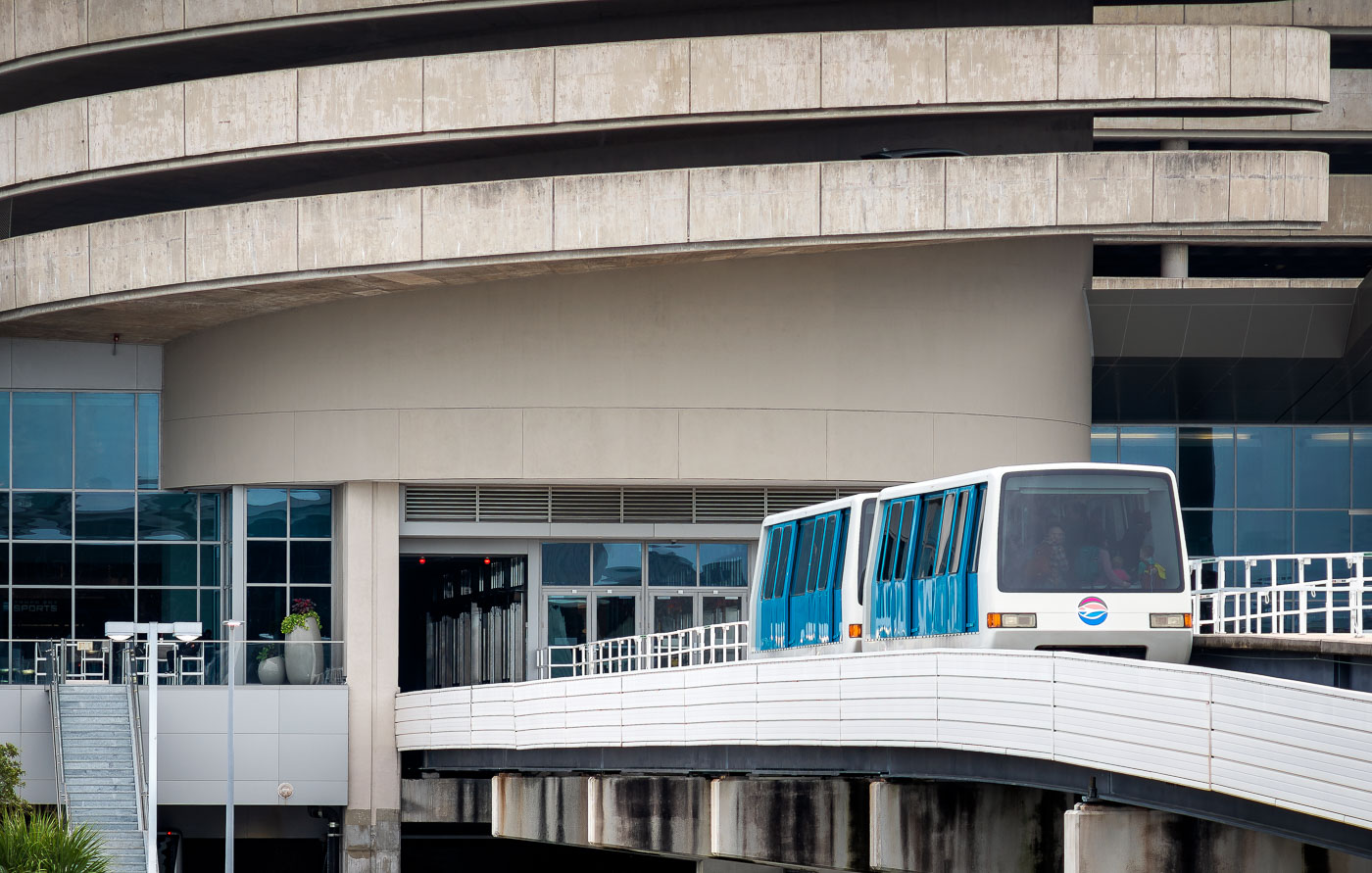 Airport tram at Tampa International Airport