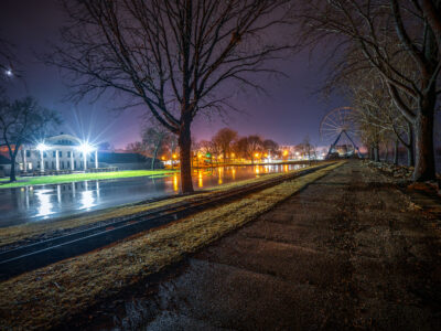 Bay Beach Amusement Park in Winter