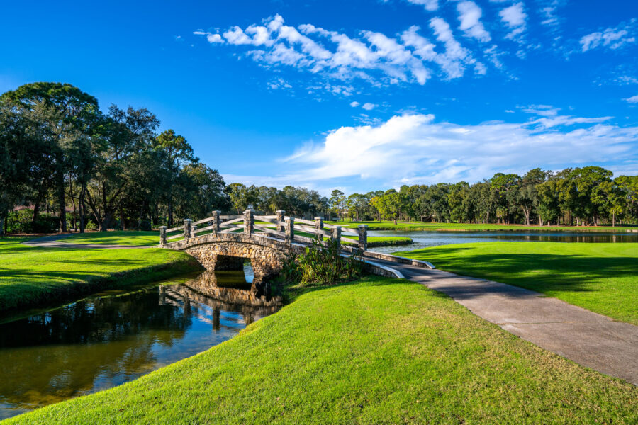 Stone Arch Bridge on Copperhead Course, Palm Harbor, Florida