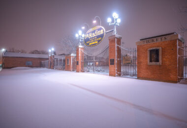 City Stadium, home of the Green Bay Packers from 1925-1956, On the site of Green Bay East High School.