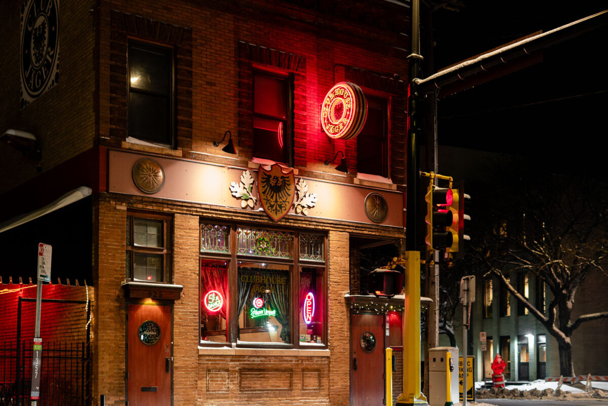 The now closed Clubhouse Jager bar in the North Loop Minneapolis.
