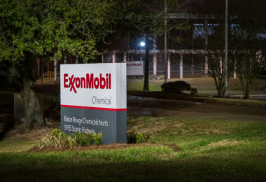 ExxonMobile Baton Rouge Chemicals North plant. Located at 5955 Scenic Highway in Baton Rouge, Lousiana.