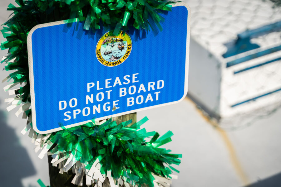 Tarpon Springs Sponge Boat Sign, Tarpon Springs Florida