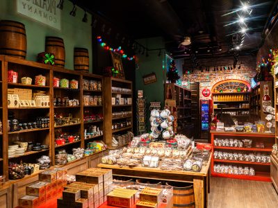 Inside the Praline Company Shop in the French Quarter