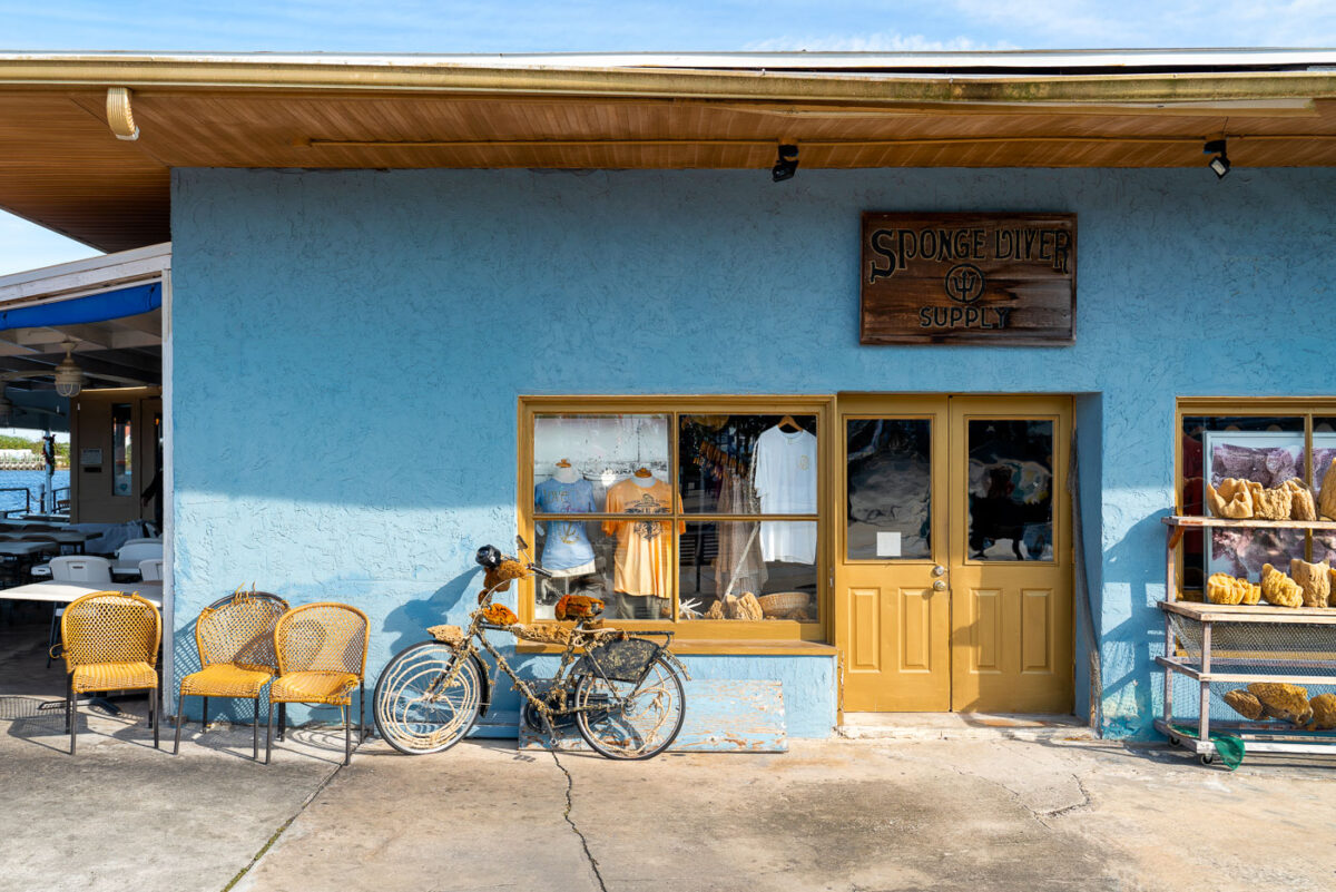 Sponge Diver Supply store in Tarpon Springs, Florida.