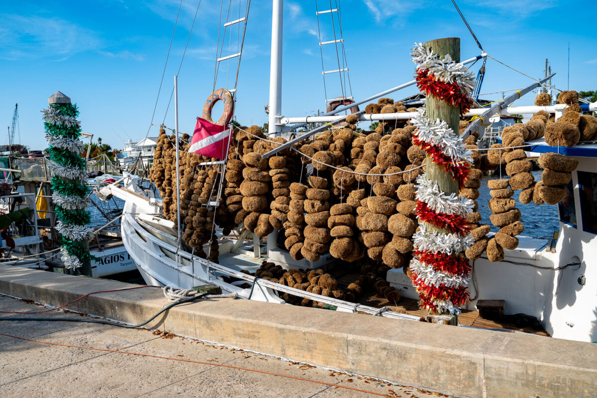 Sponge Diving Boat in Tarpon Springs Florida
