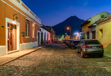 The streets of Antigua Guatemala.