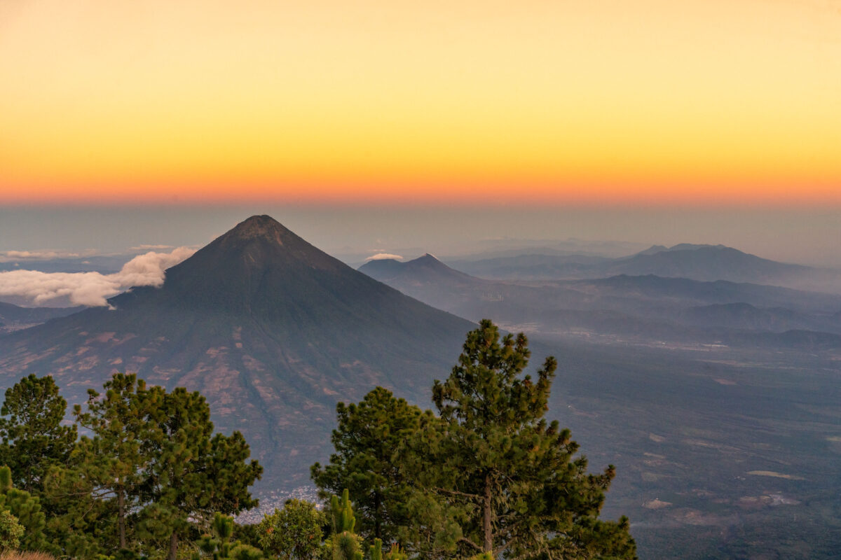 Acatenango Volcano Sunset, Guatemala