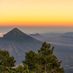 A gorgeous sunset from Acatenango Volcano in Guatemala.