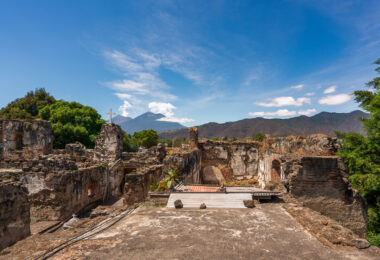 Santuario San Francisco el Grande. A church in Antigua that was built in 1702.