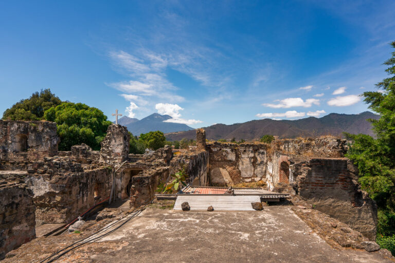 San Francisco el Grande in Antigua 1 Santuario San Francisco el Grande. A church in Antigua that was built in 1702.
