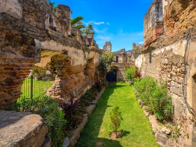 Santuario San Francisco el Grande Ruins Garden, Antigua, Guatemala
