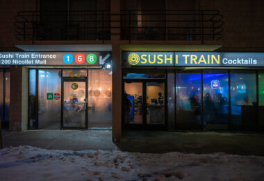 The Sushi Train Restaurant at 1200 Nicollet Mall in downtown Minneapolis.