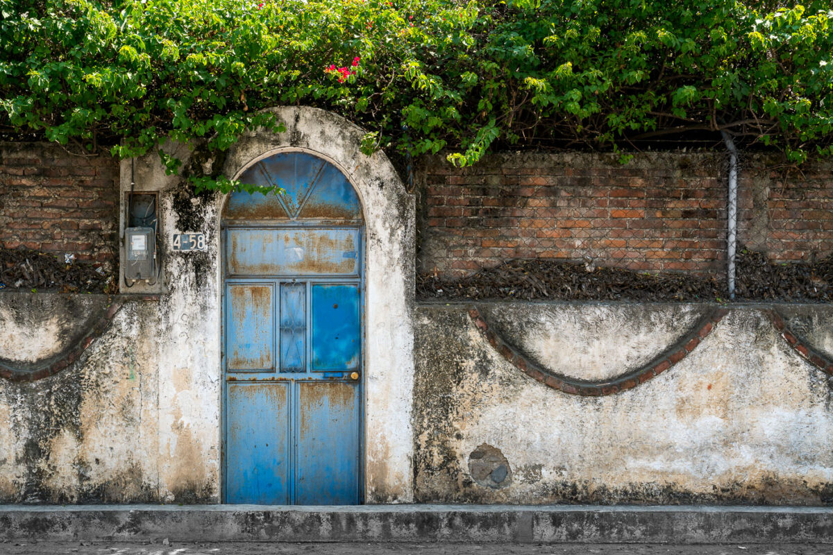 Blue door found in Panajachel, Guatemala.