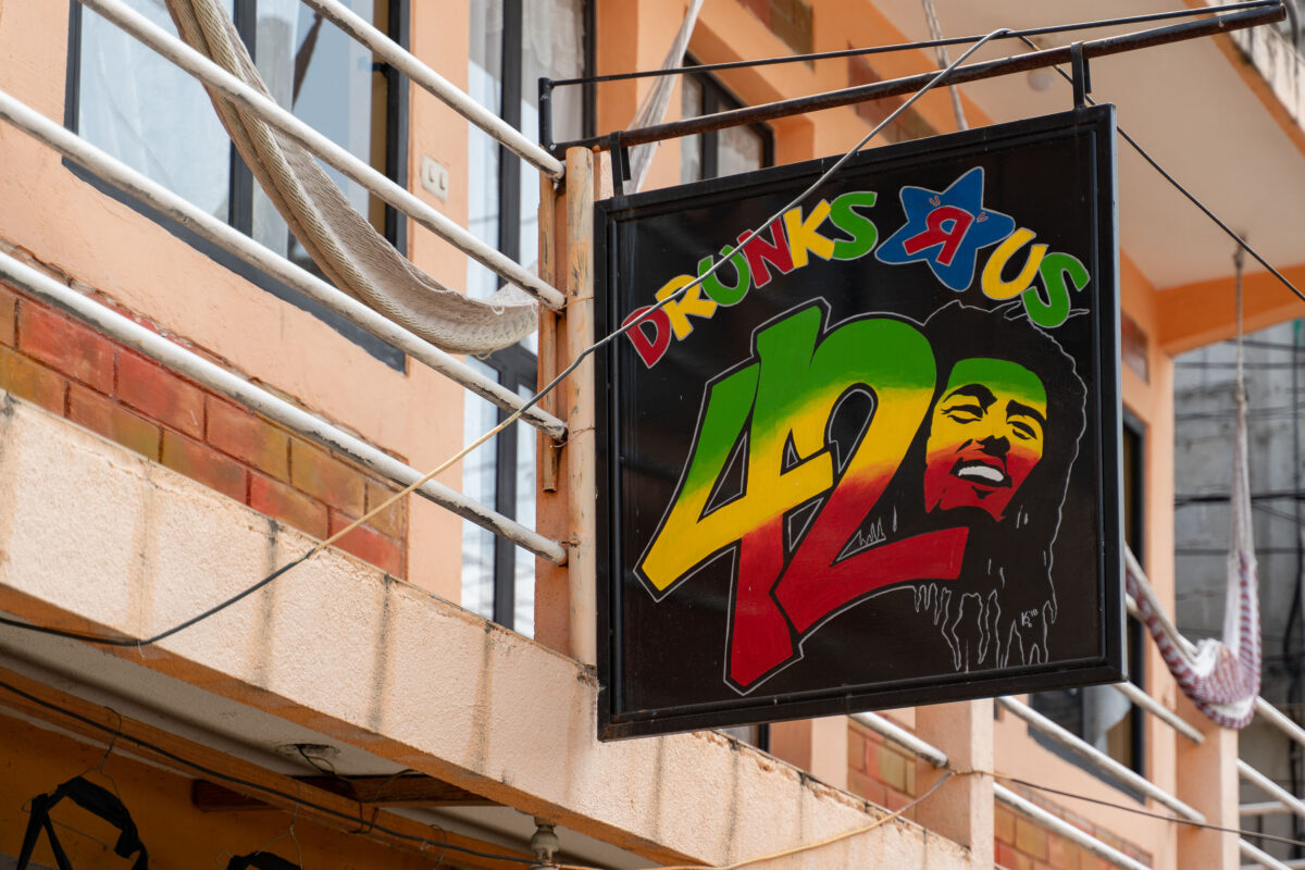 Drunks R Us Sign, San Pedro, Guatemala