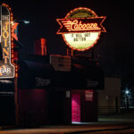 The Joint and Cabooze Bars in March 2020 during pandemic closures in Minneapolis. Marquee reads "It will get better"