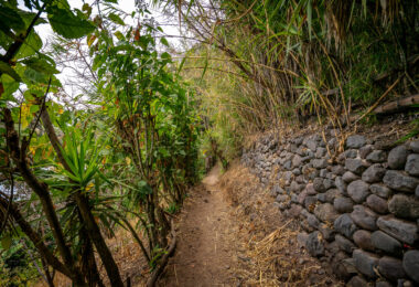 Hiking between Jaibalito and Santa Cruz Guatemala.
