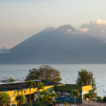Lake Atitlán as seen from Porta Hotel del Lago, Panajachel, Guatemala