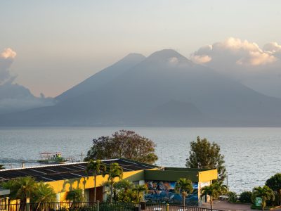 Lake Atitlán and Volcán Atitlán, Panajachel, Guatemala