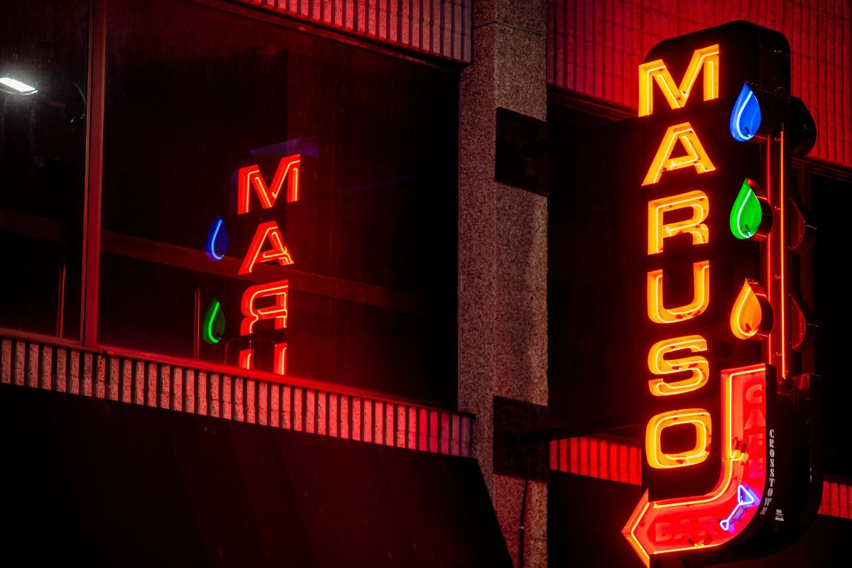 Maruso Sign in Downtown Minneapolis