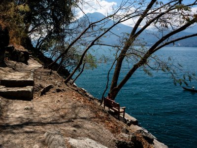 Lakeside Footpath at Lake Atitlán, San Marcos, Guatemala