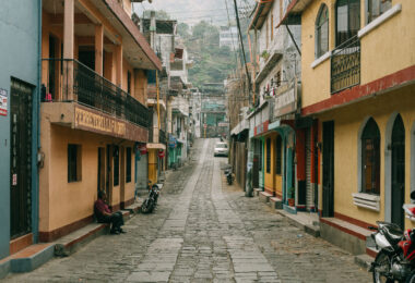 Street in San Pedro Laguna, Guatemala.