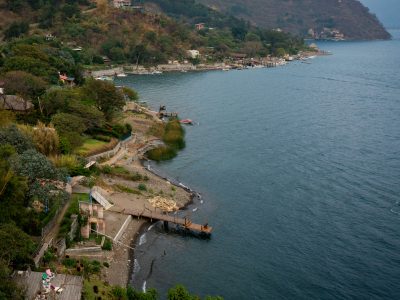 Santa Cruz La Laguna shoreline docks, Lake Atitlán
