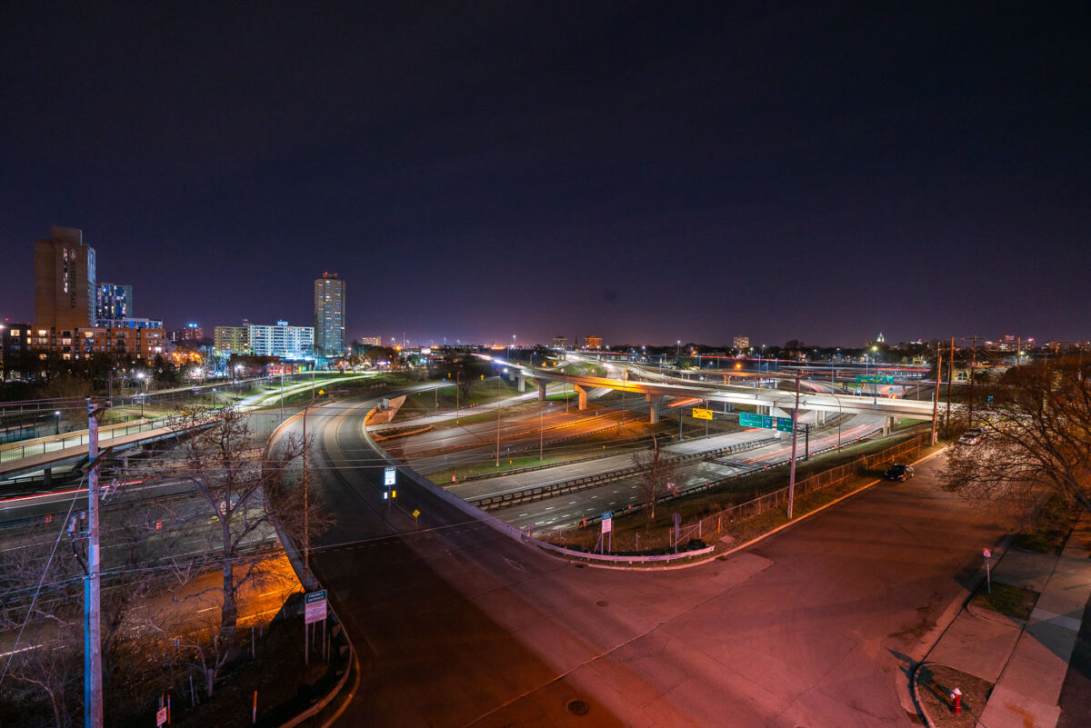 I-35W near downtown Minneapolis.