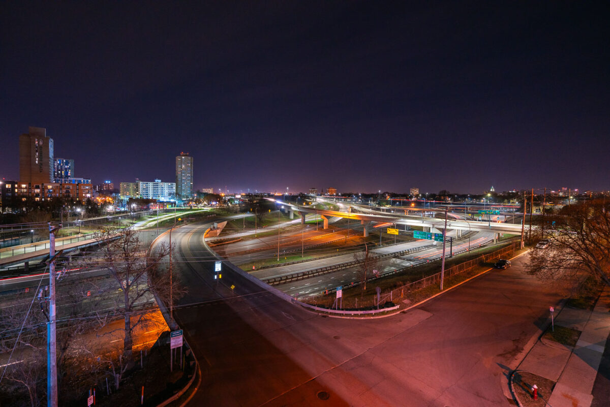 I-35W near downtown Minneapolis.