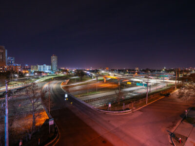 Minneapolis: Interstate 35W, Cedar Riverside, Low Traffic