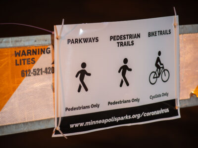 Minneapolis Parks COVID-19 Signage for Parkways and Trails