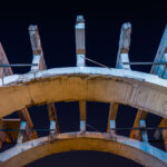 The 10th Avenue bridge in Minneapolis under renovation.