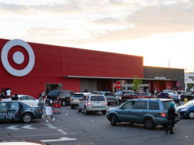 Lake Street Target Looting at Sunset