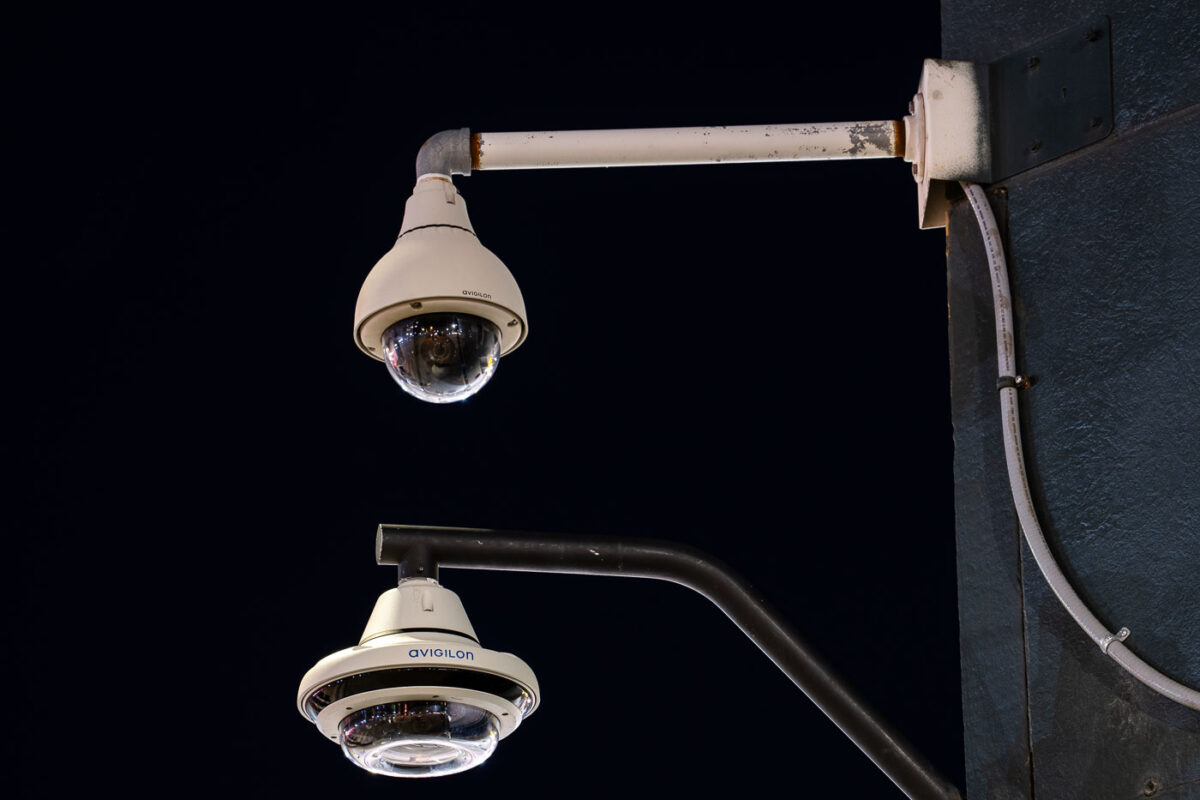 Avigilon bubble cameras.