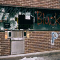 A broken into US Bank building on Lake Street during the 2nd day of protests in Minneapolis following the death of George Floyd.