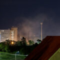 Smoke rising from fires as seen from Downtown Minneapolis on May 30, 2020, the 4th day of protests in Minneapolis following the death of George Floyd.