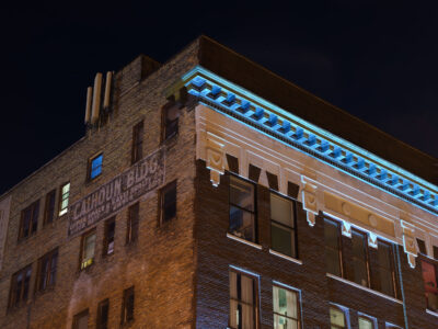 Calhoun Building in Minneapolis at night