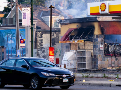 Shell Gas Station Burns on Lake Street After George Floyd Unrest