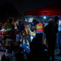 Community medics tend to those injured at protests outside the Minneapolis Police 3rd Precinct.