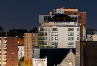 Have always loved the dome at the Millennium Hotel in downtown Minneapolis. A popular wedding spot.