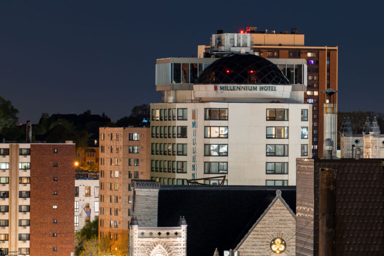 Dome at the Millennium Hotel 3 Have always loved the dome at the Millennium Hotel in downtown Minneapolis. A popular wedding spot.
