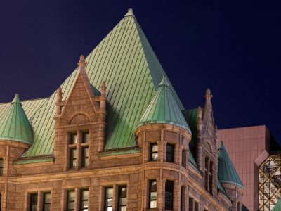 Downtown Minneapolis City Hall At Night