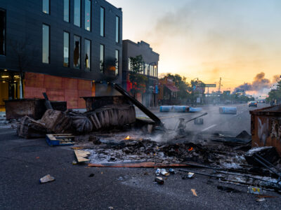 Lake Street Fire Debris, Minneapolis
