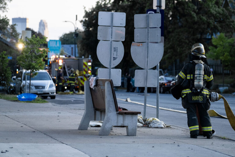 O'Reilly Auto Parts on Nicollet Ave on fire 4 O'Reilly Auto Parts fire on May 30, 2020 after 4 nights of protests following the death of George Floyd.